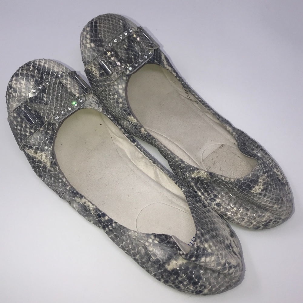 Stuart Weitzman Snakeskin Flats